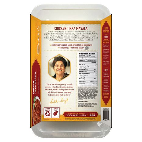 Sukhi's Chicken Tikka Masala Family Entree Meal, Mild