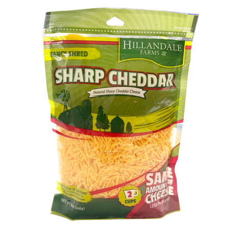 Hillandale Farms Fancy Shredded Sharp Cheddar Cheese