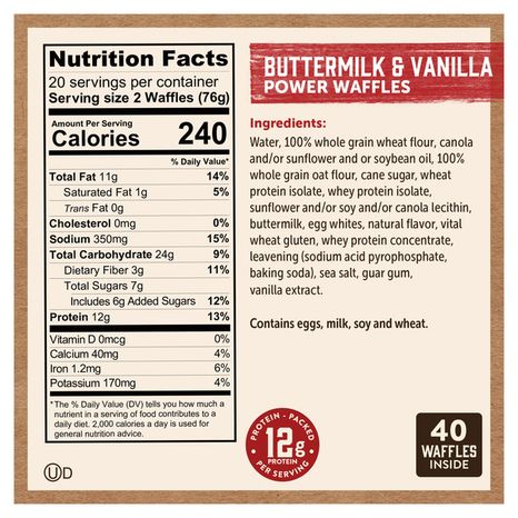Kodiak Buttermilk & Vanilla Power Waffles
