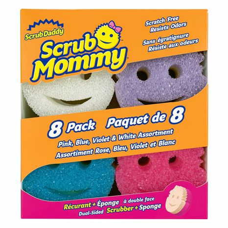 Scrub Daddy Scrub Mommy Variety Pack - Pink, Blue, Violet & White