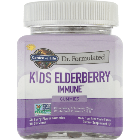 Garden of Life Kids Elderberry Immune, Gummies, Berry Flavor