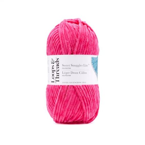 Loops & Threads Sweet Snuggles Lite Car Yarn - Rose