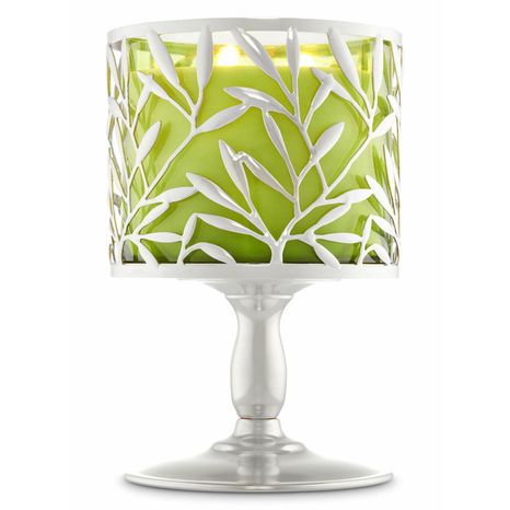 Bath & Body Works Vine Leaf Pedestal 3-Wick Candle Holder