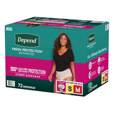 Depend Fresh Protection Advanced for Women, S-M