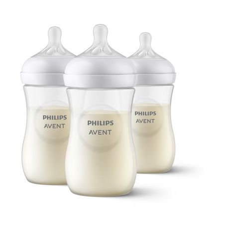 Philips Avent Natural Baby Bottle With Natural Response Nipple, Clear, 9oz, SCY903/94