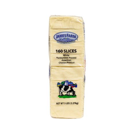 James Farm 160-Slice White American Cheese