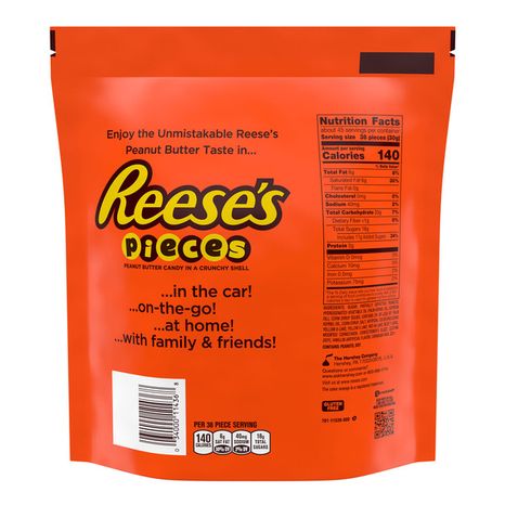 Reese's PIECES Peanut Butter in a Crunchy Shell, Candy Bulk Bag, 48 oz