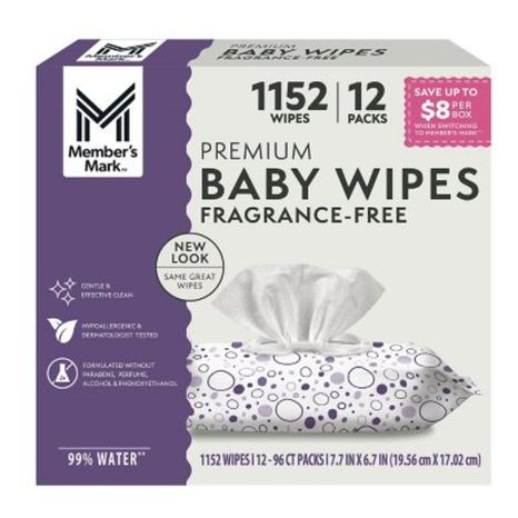 Member’s Mark Premium Baby Wipes Fragrance Free