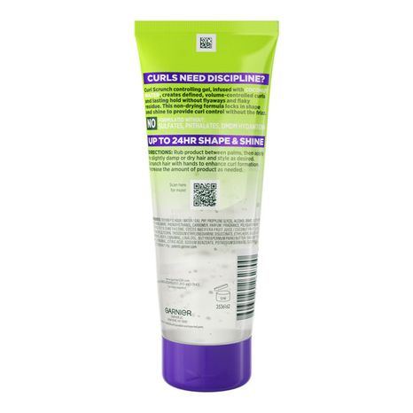 Garnier Curl Scrunch Controlling Gel with Coconut Water, For Curly Hair