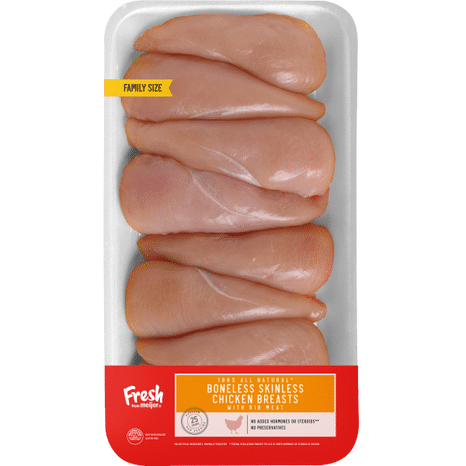 Fresh from Meijer 100% All Natural Boneless Skinless Chicken Breasts Family Pack