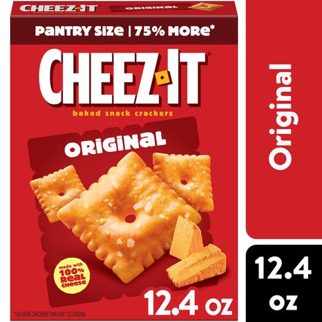 Cheez-It Original Cheese Crackers, Baked Snack Crackers, 12.4 oz
