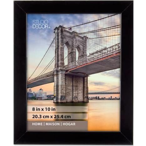 Studio Decor 8" x 10" Home Collections Flat Black Frame