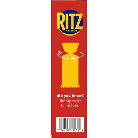 Ritz Whole Wheat Crackers, Snacks For Kids And Adults, Lunch Snacks 13 oz