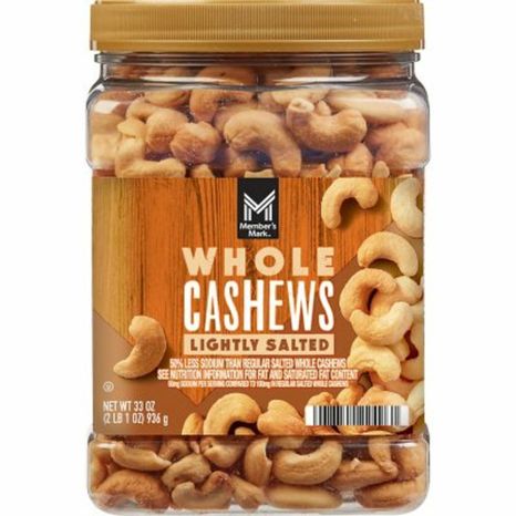 Member’s Mark Lightly Salted Whole Cashews