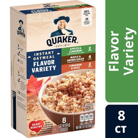 Quaker Instant Oatmeal, Flavor Variety - Pack
