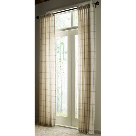 Allen + Roth Polyester Light Filtering Back Tab Single Curtain Panel - Green - 84''