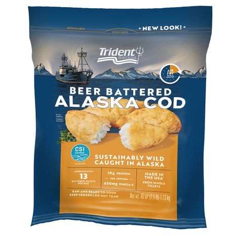 Trident Seafoods Beer Battered Wild Alaskan Cod