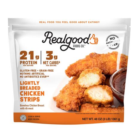 Real Good Foods Lightly Breaded Chicken Strips