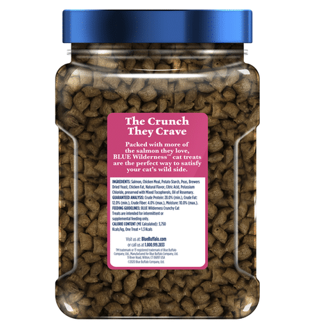 Blue Buffalo Wilderness Crunchy Cat Treats, Salmon