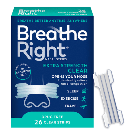 Breathe Right Nasal Strips, Extra Strength Clear