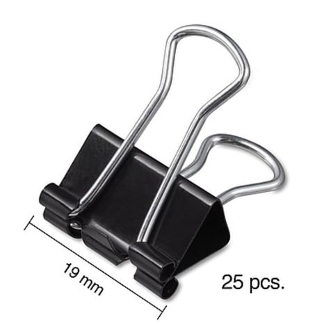 Staples Binder Clips, Small - Black