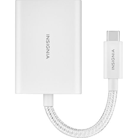 Insignia USB-C-to-SD/MicroSD Dual-Slot Card Reader - White