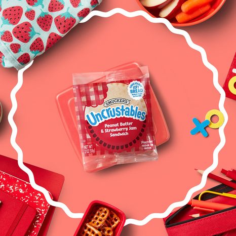 Smucker's Uncrustables Peanut Butter & Strawberry Jam Sandwich