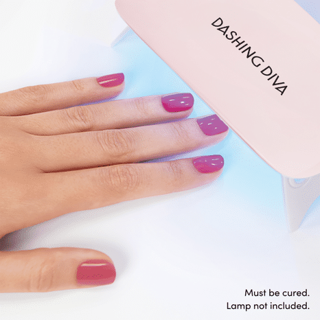 Dashing Diva Glaze Color Semi-Cured Gel Nail Strips - Whisper