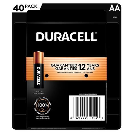 Duracell Power Boost Coppertop Alkaline AA Batteries