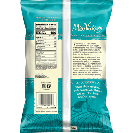 Miss Vickie's Sea Salt & Vinegar Kettle Cooked Potato Chips