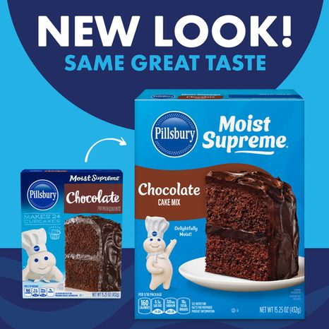 Pillsbury Moist Supreme Chocolate Cake Mix, 15.25 oz Box