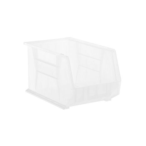 Large Stackable Plastic Utility Bin - Clear -18" x 11" x 10"