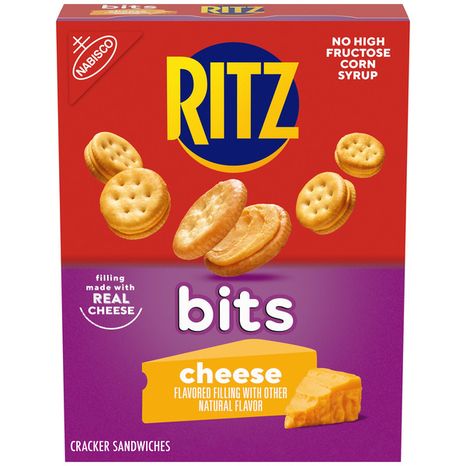 Ritz Bits Cheese Sandwich Crackers, Snacks For Kids And Adults, Lunch Snacks