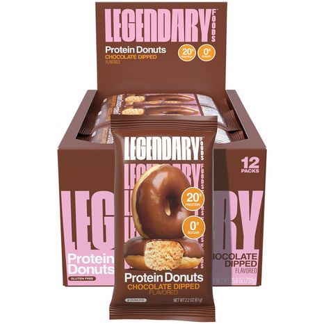 Legendary Foods Chocolate Dipped Flavored Protein Donuts