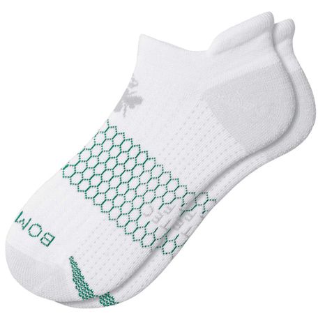 Bombas Performance Golf Ankle Socks, L - White