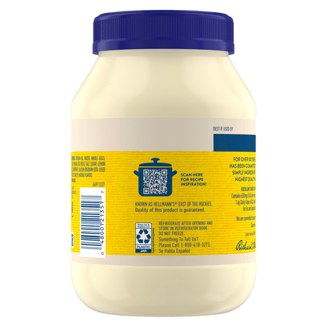 Best Foods Mayonnaise Tub