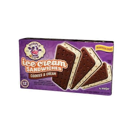 Purple Cow Ice Cream Sandwiches