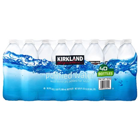 Kirkland Signature Premium Bottled Drinking Water, 40 x 16.9 oz