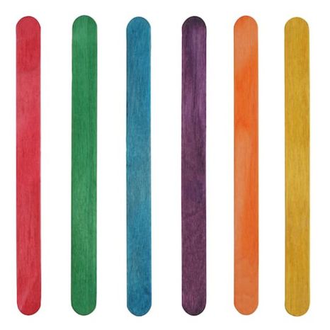 Creatology Wood Craft Sticks - Primary Colors