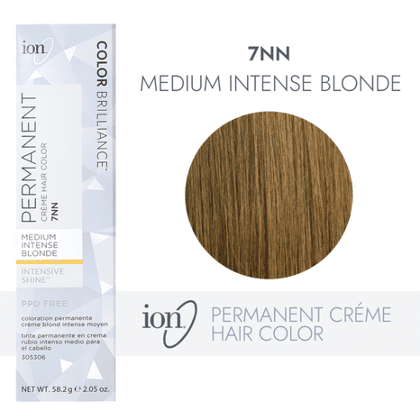 ion Permanent Hair Color Creme - 7NN Medium Intense Blonde