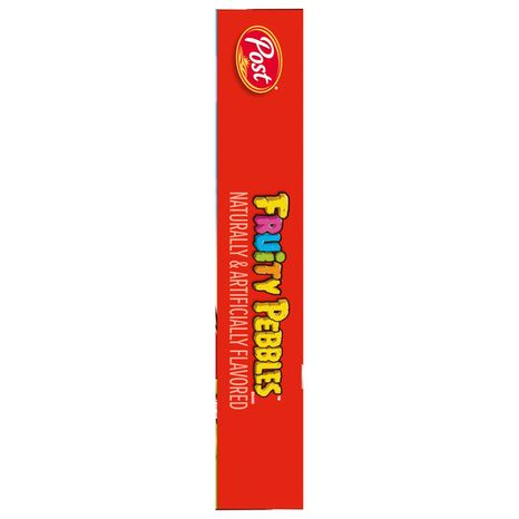 Post Fruity PEBBLES Breakfast Cereal, Gluten Free, Kids Snacks, Small Cereal Box