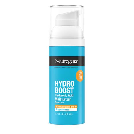 Neutrogena Hydro Boost Hyaluronic Acid Face Moisturizer Lotion, SPF 50 Skin Care, 1.7 oz