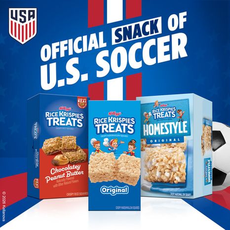 Kellogg's Rice Krispies Treats Original Crispy Marshmallow Squares, Kids Snacks, Single Serve