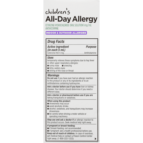 TopCare All-Day Allergy, Children's, 1 mg/ml, Grape Flavor