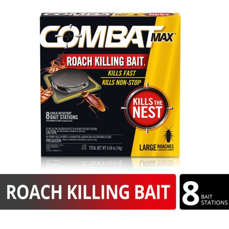 Combat MFG Max Large Roach Killing Bait, 8 count (Pack of 1)