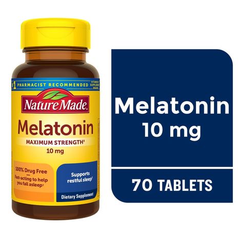 Nature Made Melatonin 10mg Extra Strength Tablets