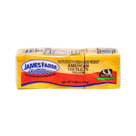 James Farm Sliced Yellow American Cheese