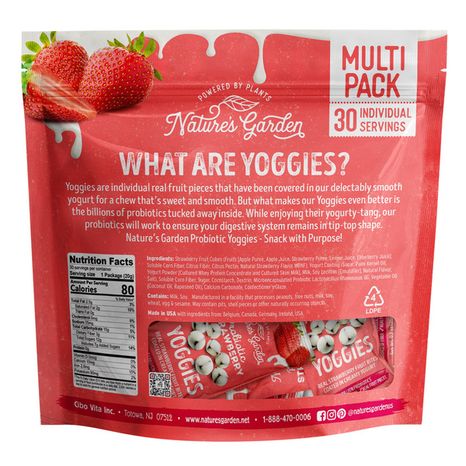 Nature's Garden Probiotic Strawberry Yoggies
