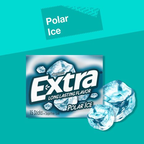 Extra Polar Ice Sugarfree Chewing Gum Single Pack