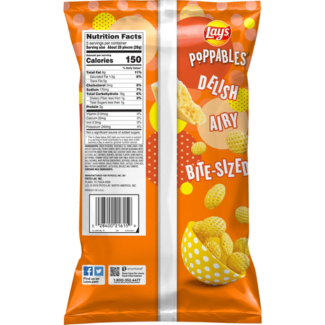 Lay's Potato Snacks, White Cheddar